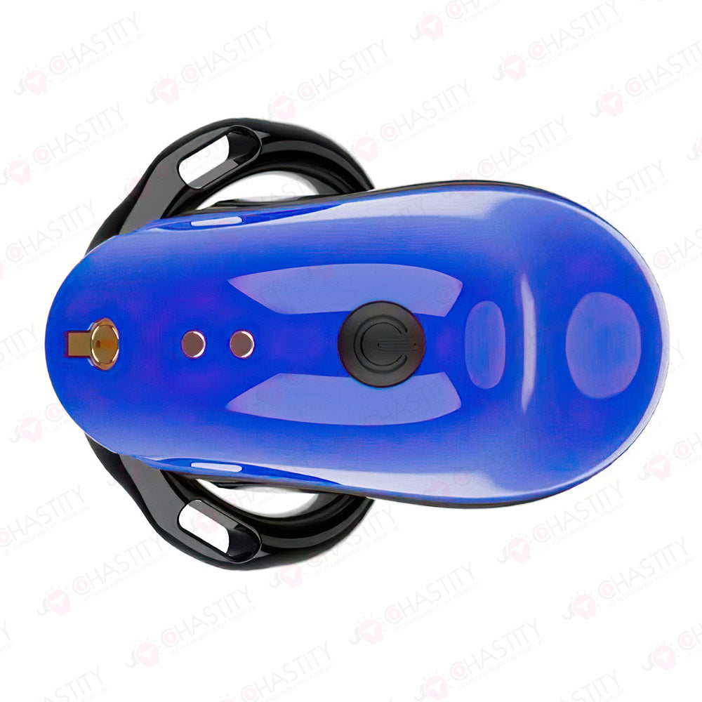 Blue App & Remote Dual-Control Chastity Cage