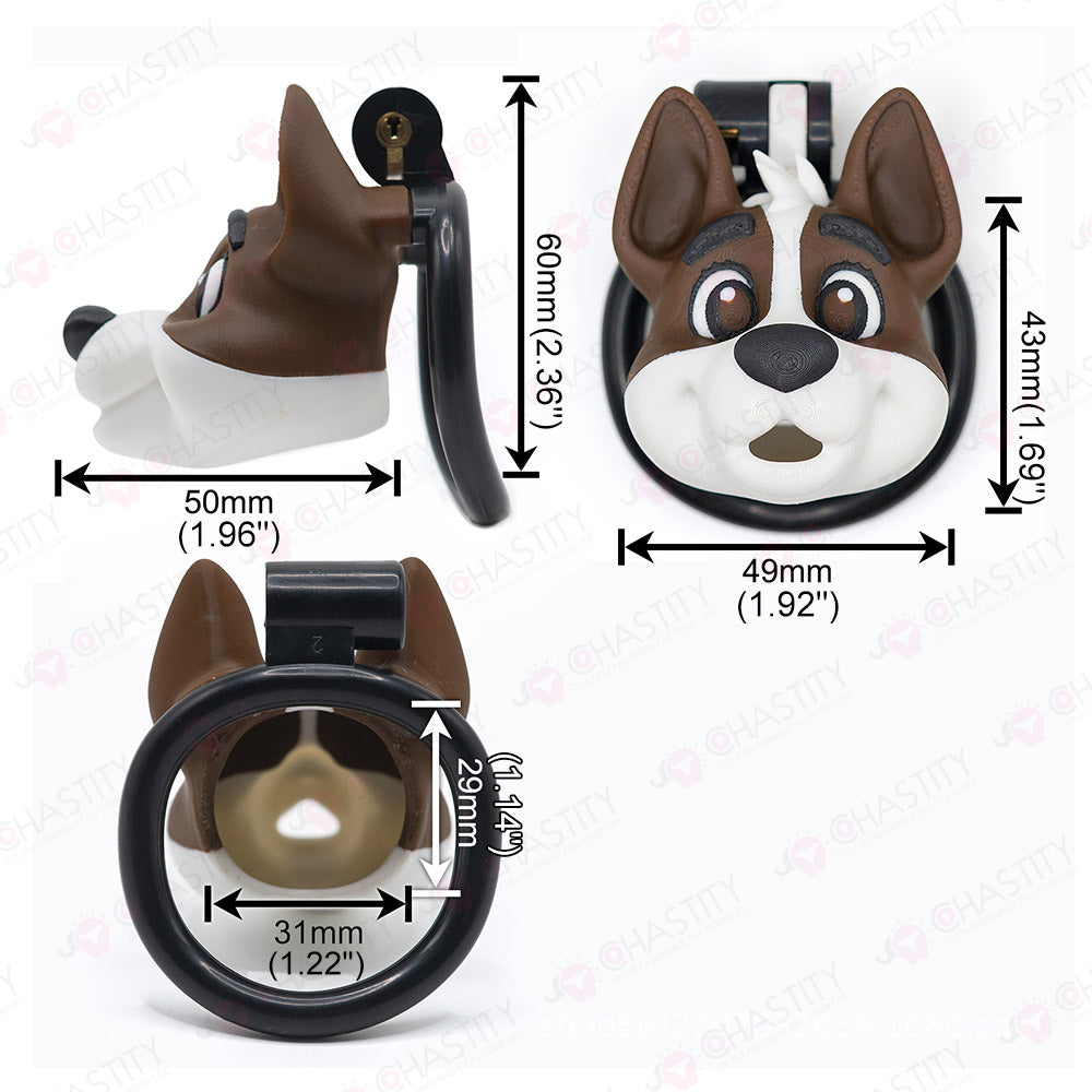 Cartoon Dog Cage Of Tease Chastity