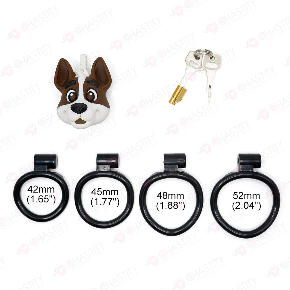 Cartoon Dog Cage Of Tease Chastity
