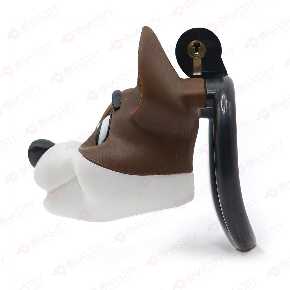 Cartoon Dog Cage Of Tease Chastity