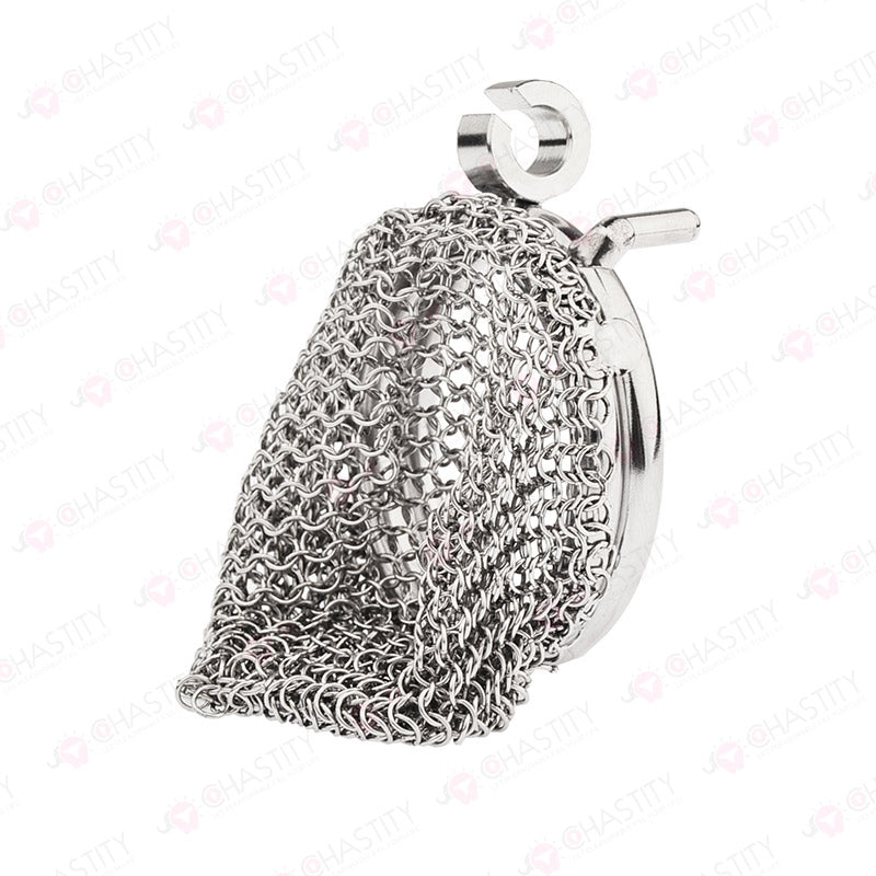 Chain Chastity Device With Adjustable Hinged Ring