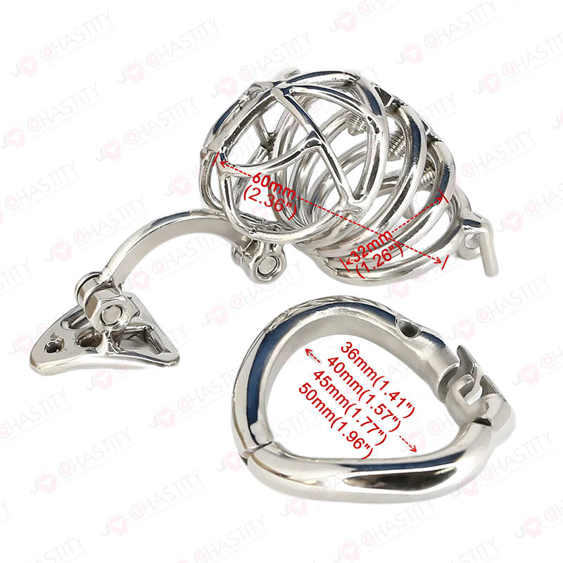 Chastity Cage With Ball Splitter