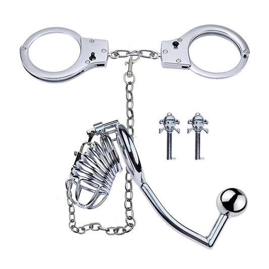 Chastity Cage With Handcuffs