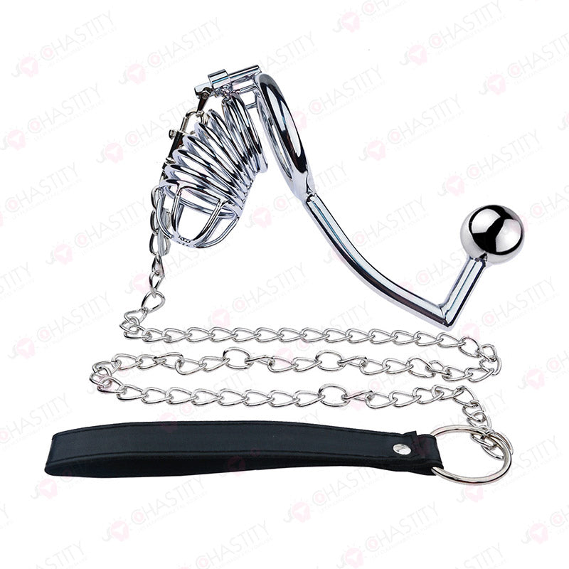 Chastity Cage With Handcuffs