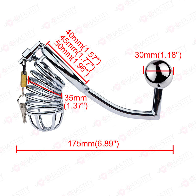 Chastity Cage With Handcuffs