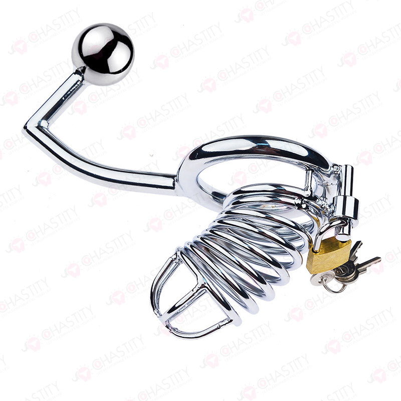 Chastity Cage With Handcuffs