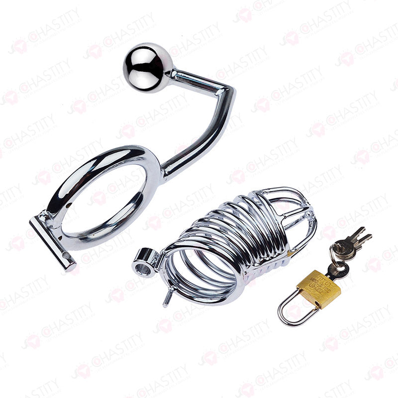 Chastity Cage With Handcuffs