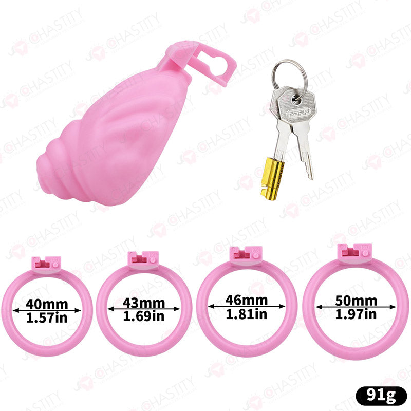 Conch 1.5 Inch Chastity Cage