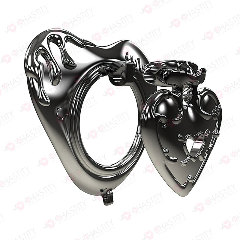Dark Magic Chastity Cage with Gemstone