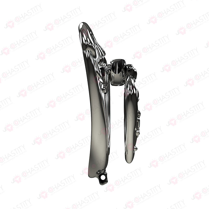 Dark Magic Chastity Cage with Gemstone