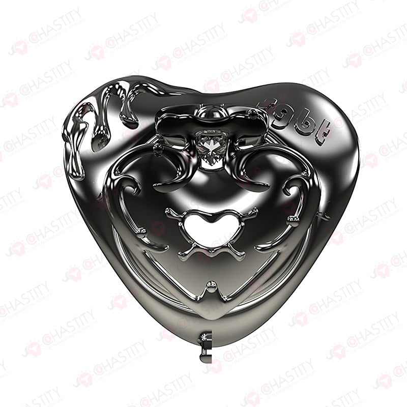 Dark Magic Chastity Cage with Gemstone