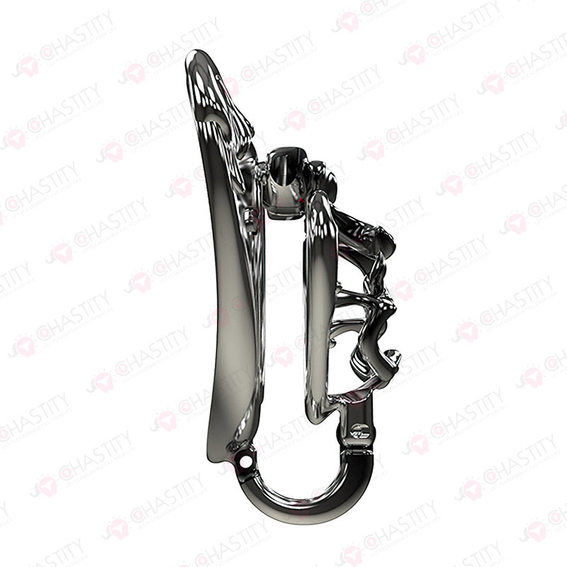 Dark Magic Chastity Cage with Gemstone