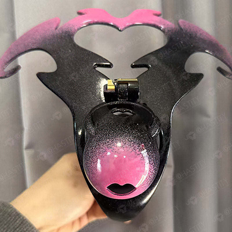 Devil's Heart Resin Anal Chastity Belt