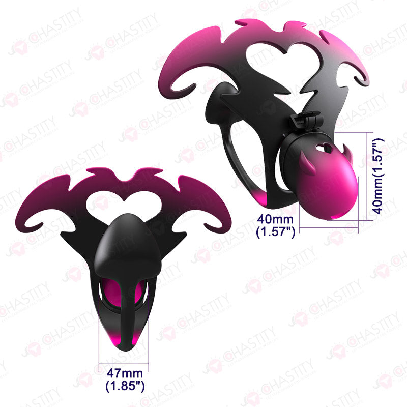 Devil's Heart Resin Anal Chastity Belt