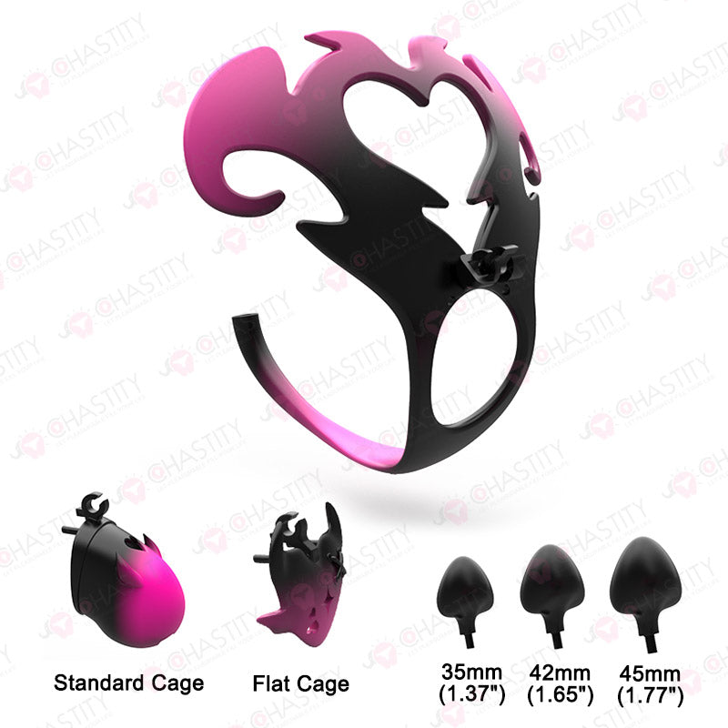 Devil's Heart Resin Anal Chastity Belt