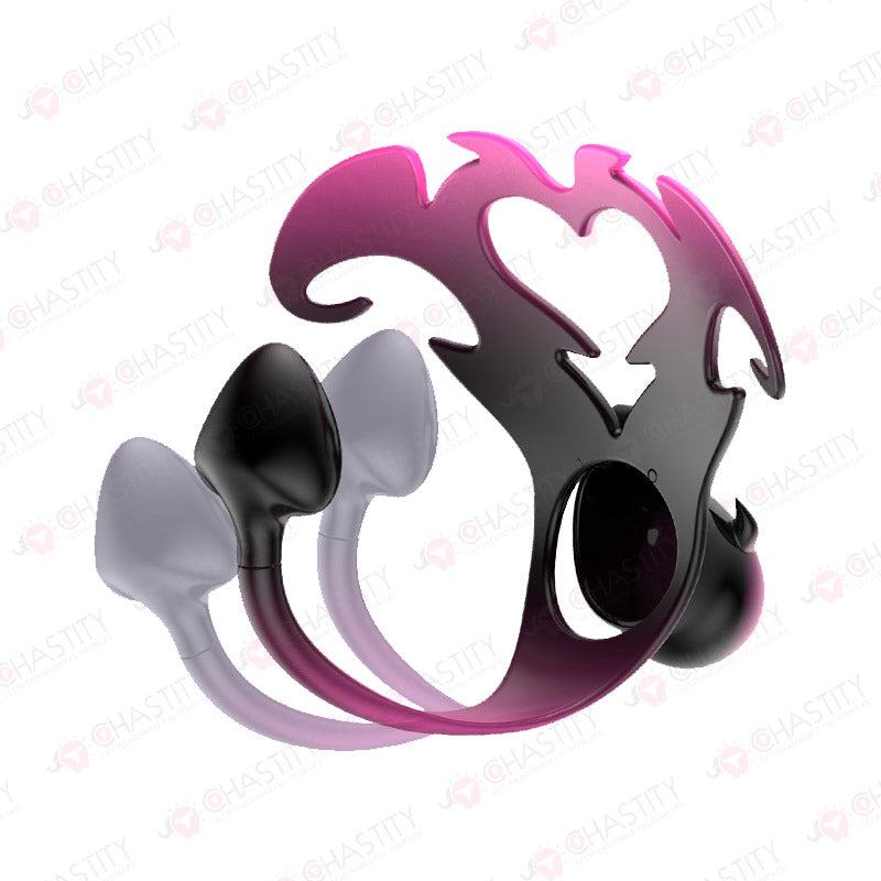 Devil's Heart Resin Anal Chastity Belt