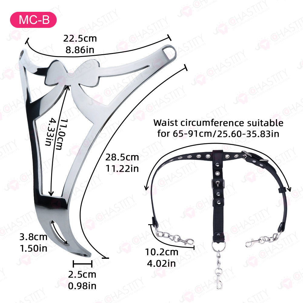 Female Chastity Metal Panties