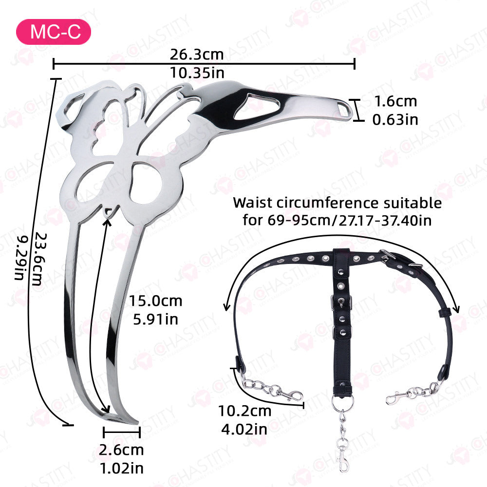 Female Chastity Metal Panties