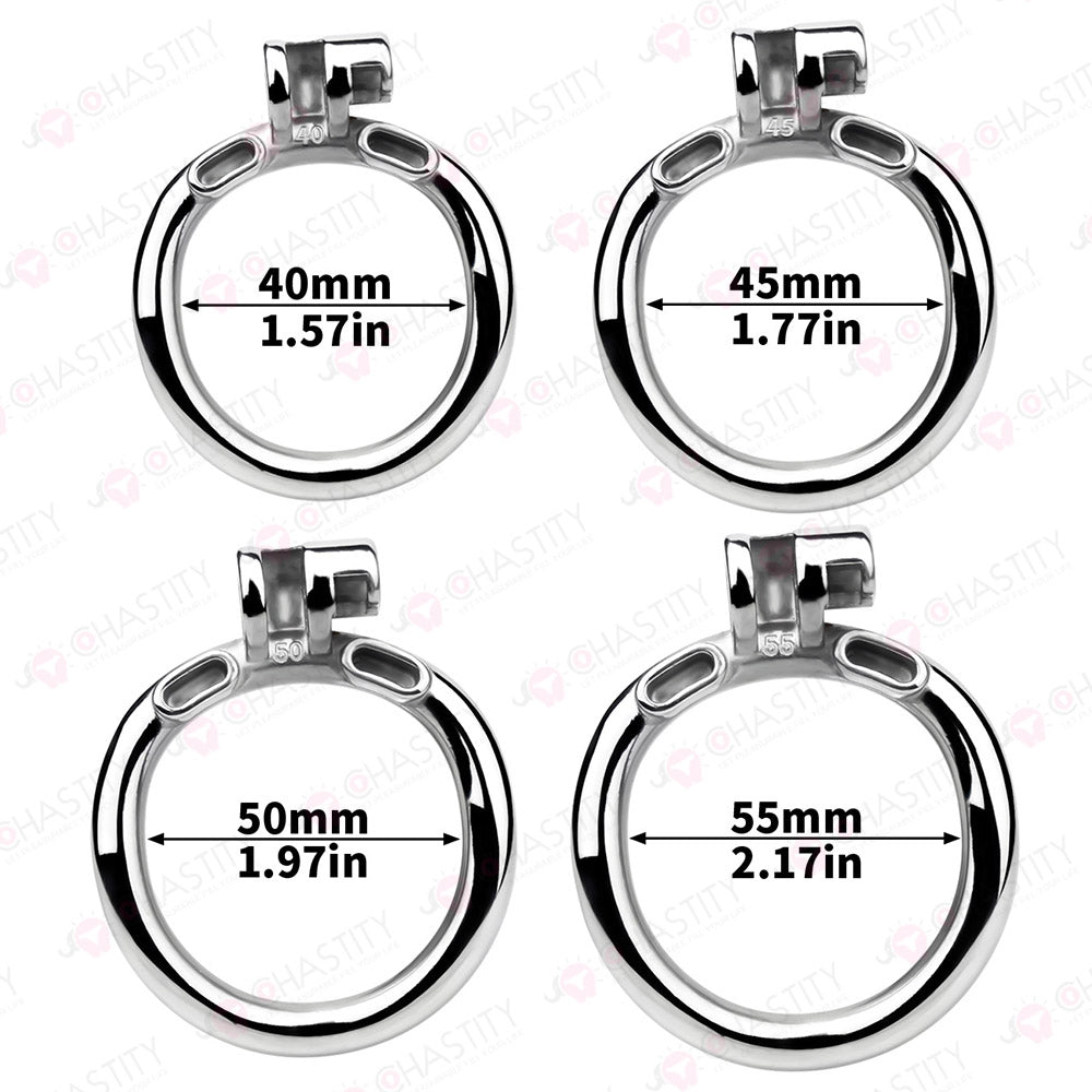 Fixed Steel Link Chastity Cage