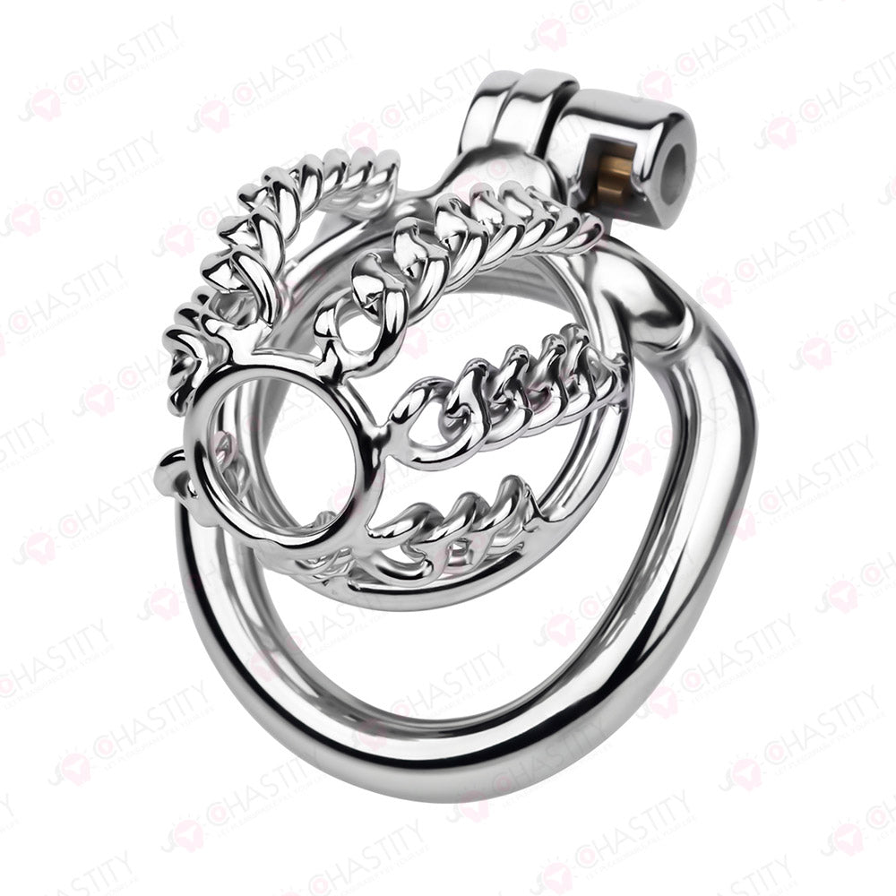 Fixed Steel Link Chastity Cage