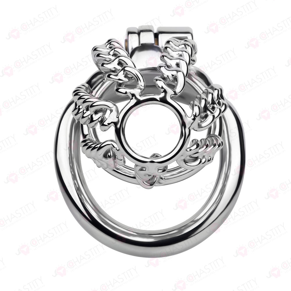 Fixed Steel Link Chastity Cage