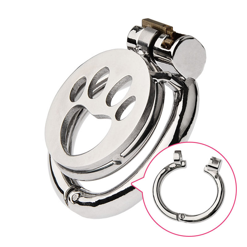 Flat Stainless Steel Chastity Lock (Hinge Ring)