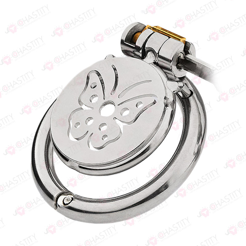 Flat Stainless Steel Chastity Lock (Hinge Ring)