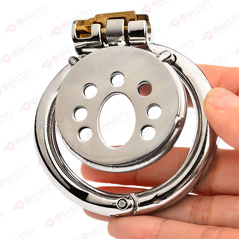 Flat Stainless Steel Chastity Lock (Hinge Ring)