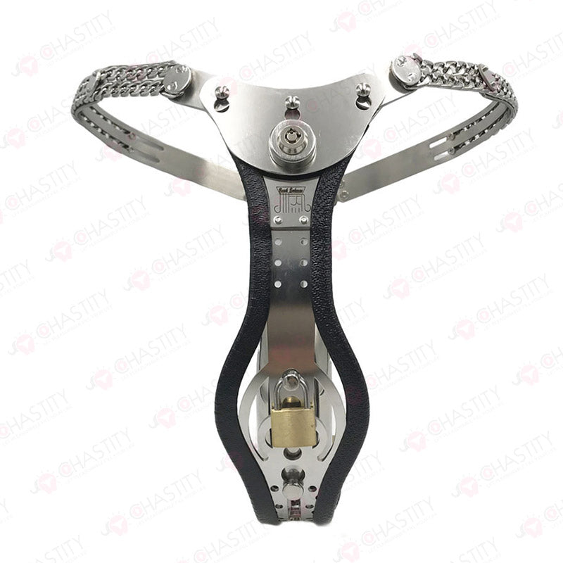Full Male Chastity Belt (Button Lock)