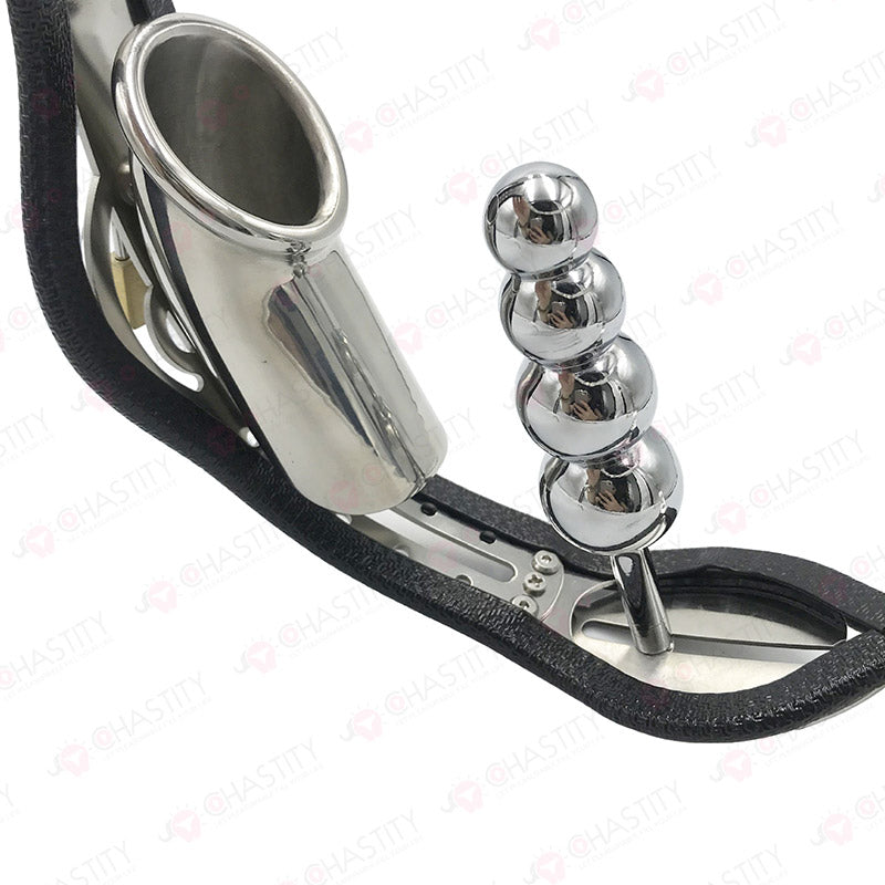 Full Male Chastity Belt (Button Lock)