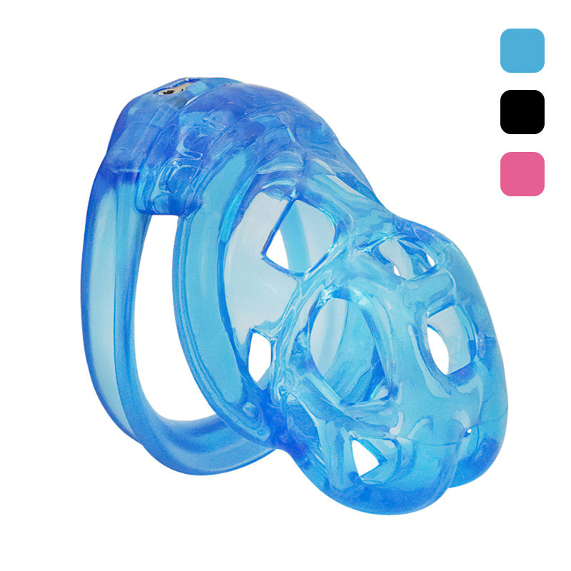 Hidden Lock Core Soft Rubber Chastity Cage