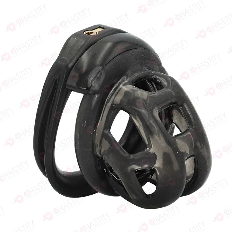 Hidden Lock Core Soft Rubber Chastity Cage