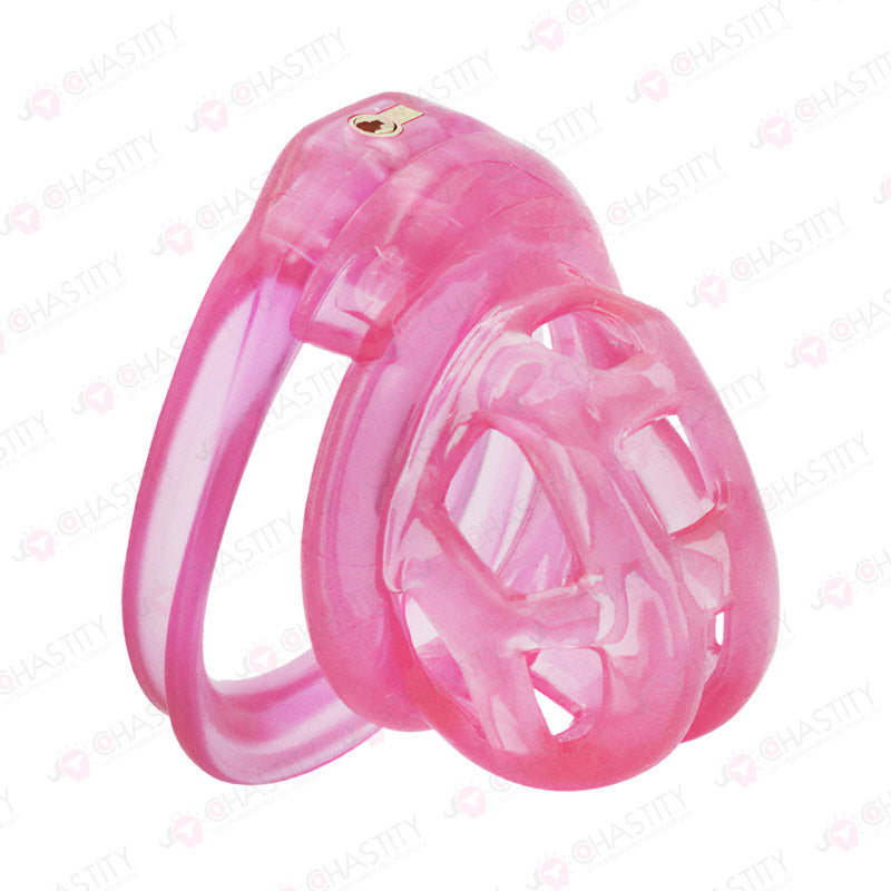 Hidden Lock Core Soft Rubber Chastity Cage