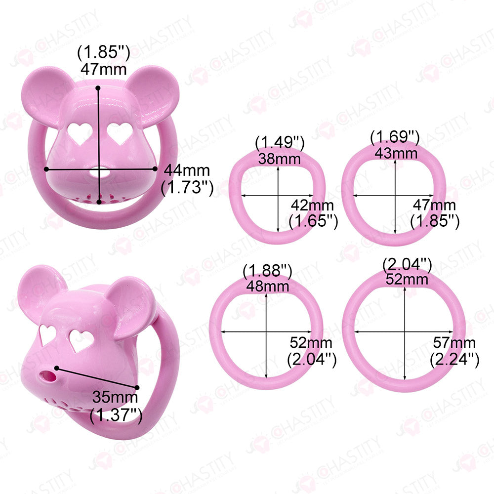 Horny Little Bear Chastity Cage