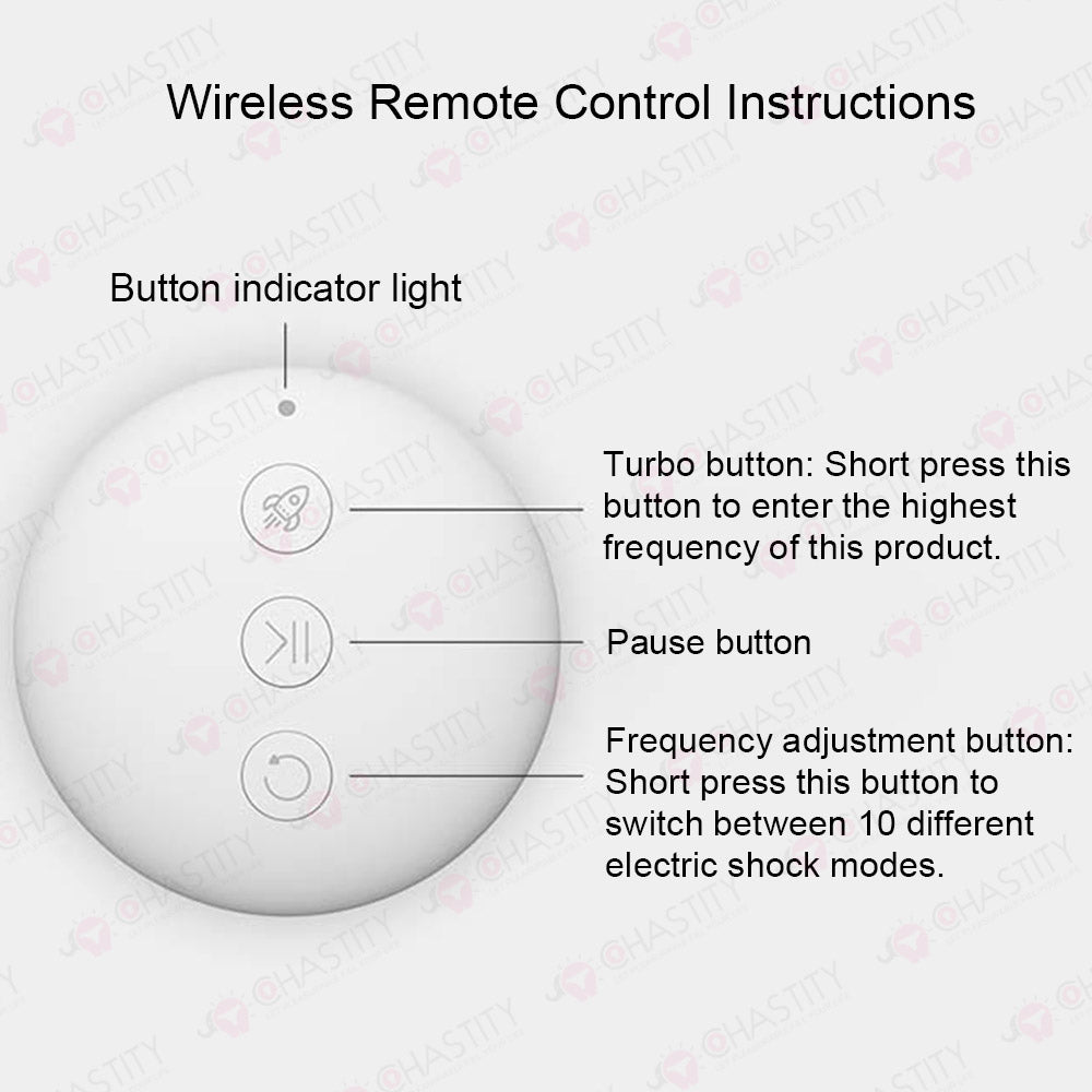JEUSN Wireless Remote Control Electric Shock Gag