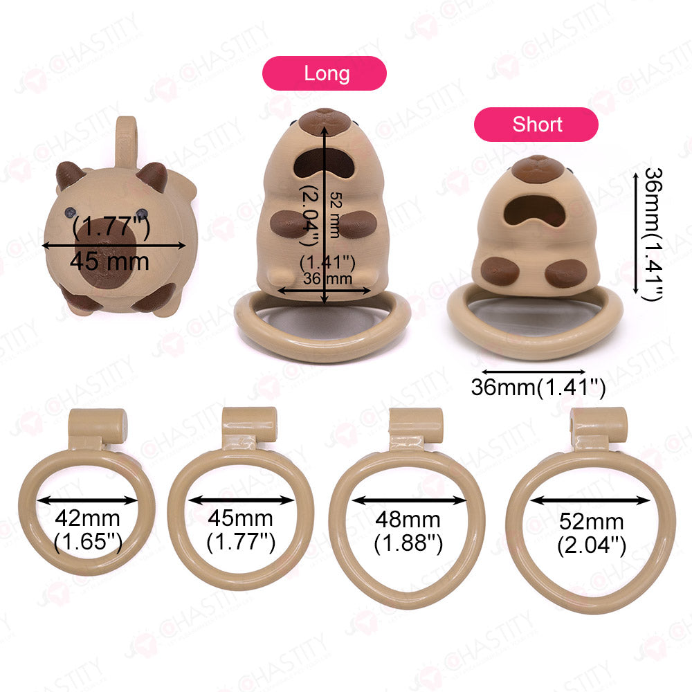 Kawaii Capybara Funny Chastity Cage