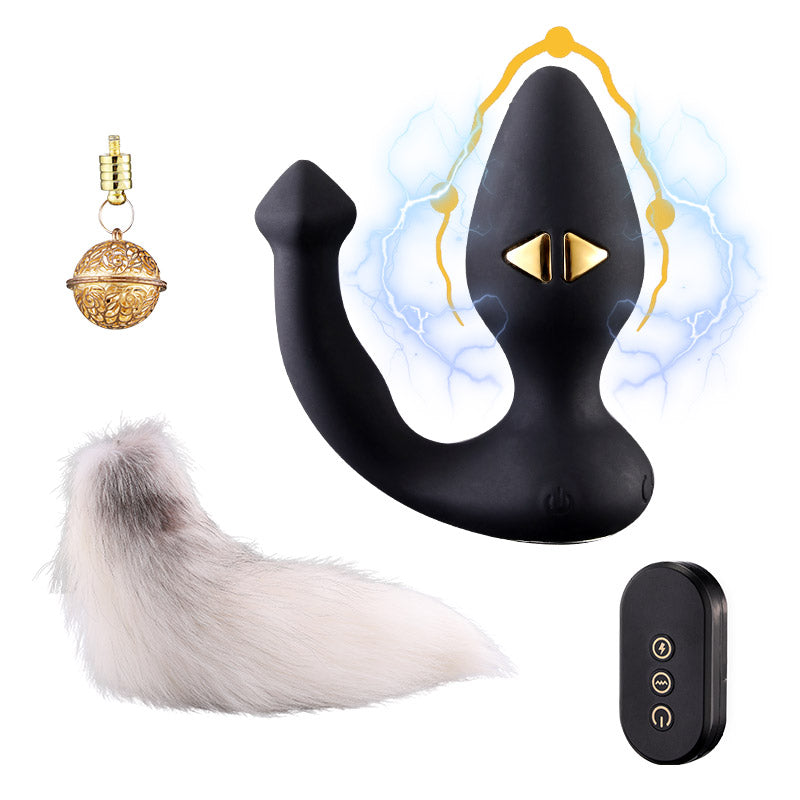 LOCKINKSEVANDA Tail Butt Plug & Bell Butt Plug (Vibration And Electri MChastity LOCKINKSEVANDA Tail Butt Plug & Bell Butt Plug (Vibration And Electri MChastity