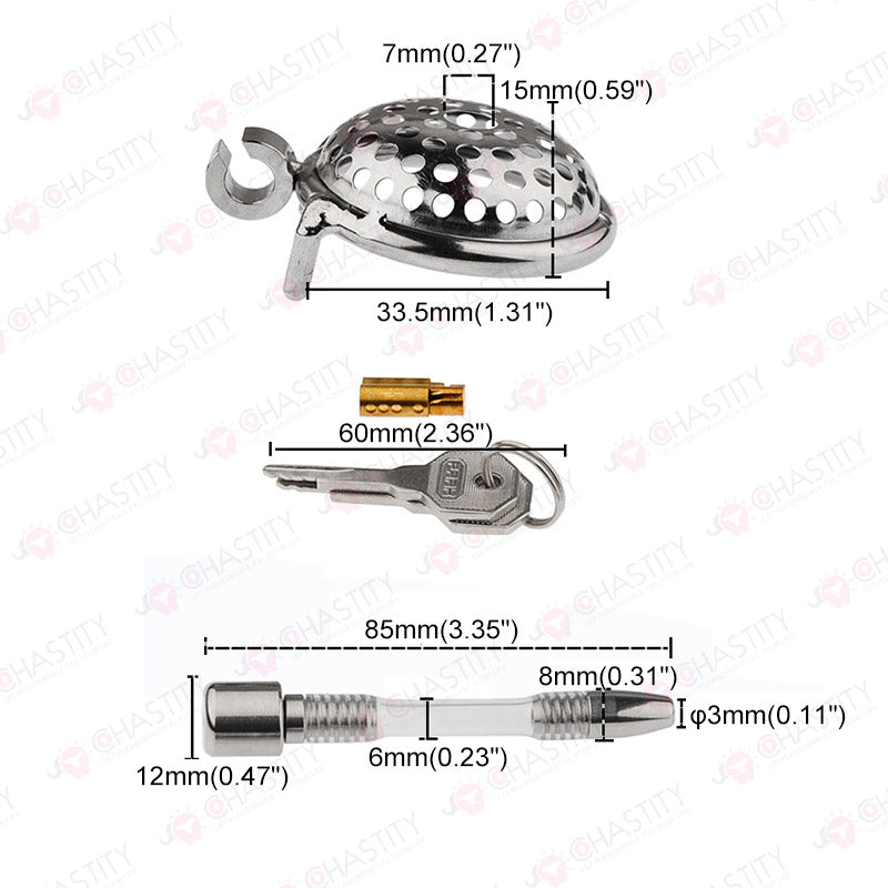 Leaking In Chastity (Hinged Ring)
