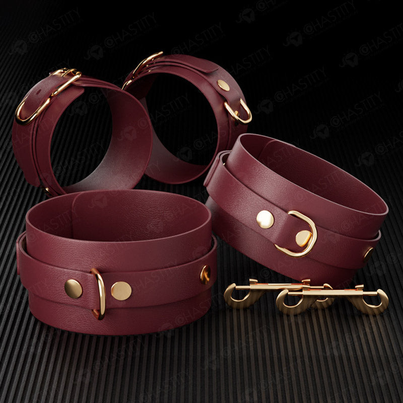 Leather Bondage Set For Sex 12 Pcs