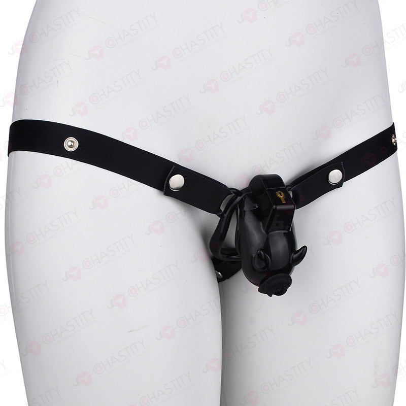 Little Devil Locked Up In Chastity