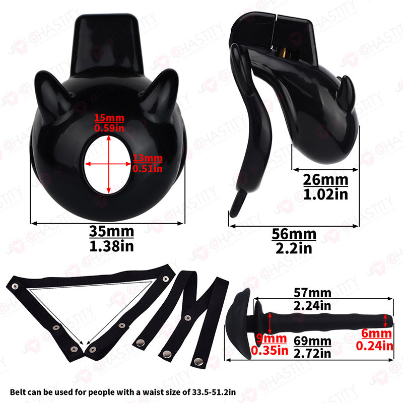 Little Devil Locked Up In Chastity