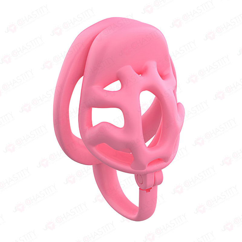 Locking Chastity Device With Scrotal Support