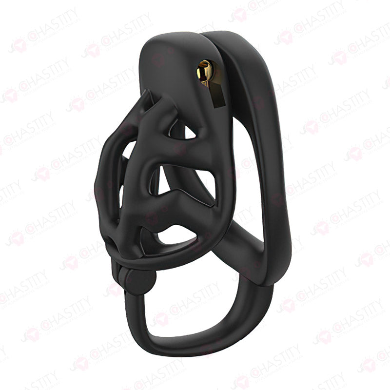 Locking Chastity Device With Scrotal Support