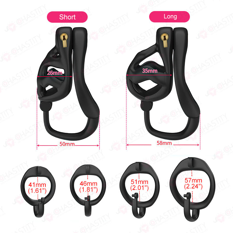 Locking Chastity Device With Scrotal Support