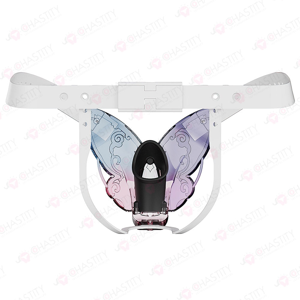 Male Butterfly Spring Chastity Belt (Internal Silicone Cage)