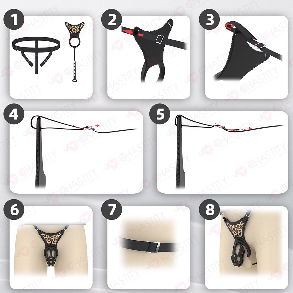 Male Chastity Erotica Thong with Remote-Controlled Anal Plug