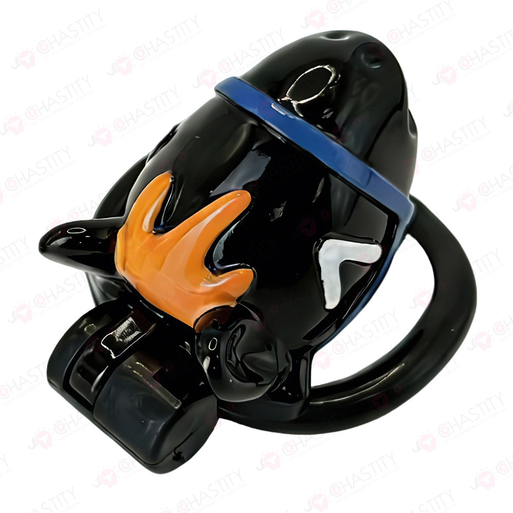 Multicolor Painting Horse Chastity Cage