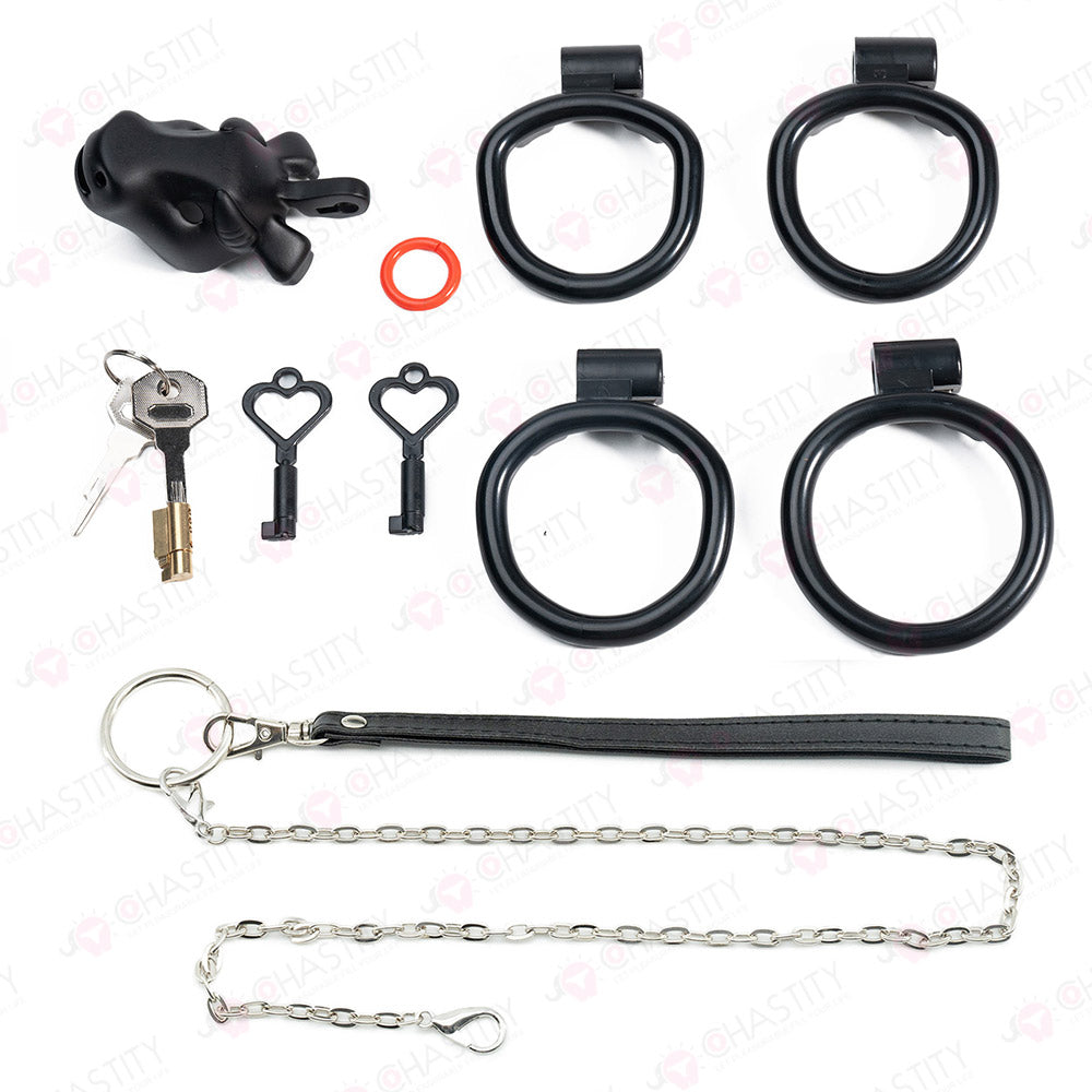 Ox Head Penis Leash Chastity Cage