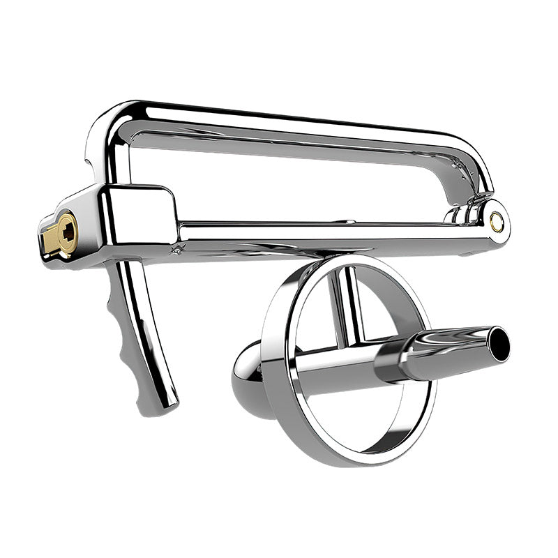 Adjustable PA Chastity With Urethral Plug