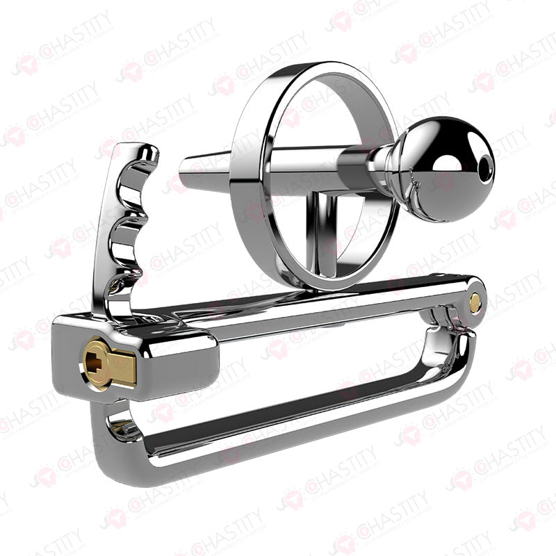 Adjustable PA Chastity With Urethral Plug